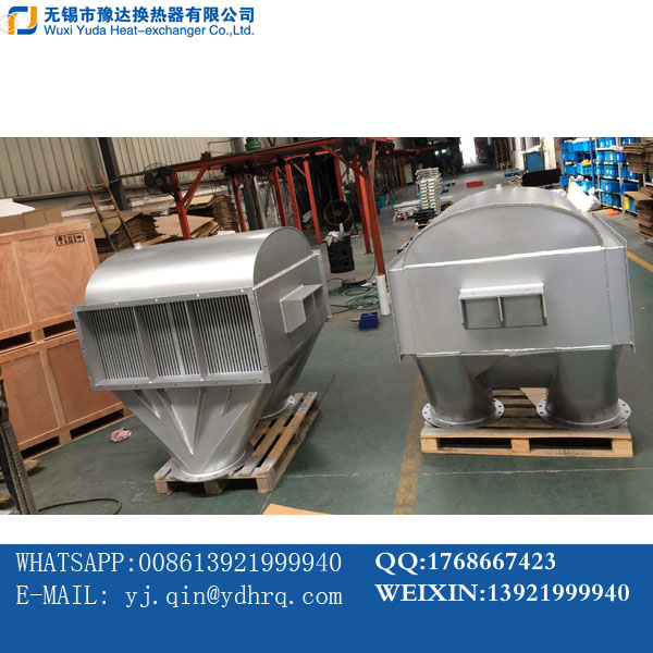 Exhaust gas waste heat recovery heat exchanger 104KW gas and gas heat transfer