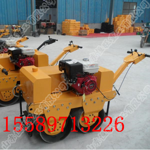 Direct manufacturers 300A type walking type single wheel gasoline roller.