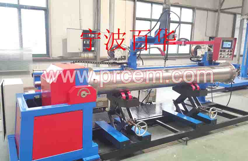 Longmen type pipeline prefabrication welding