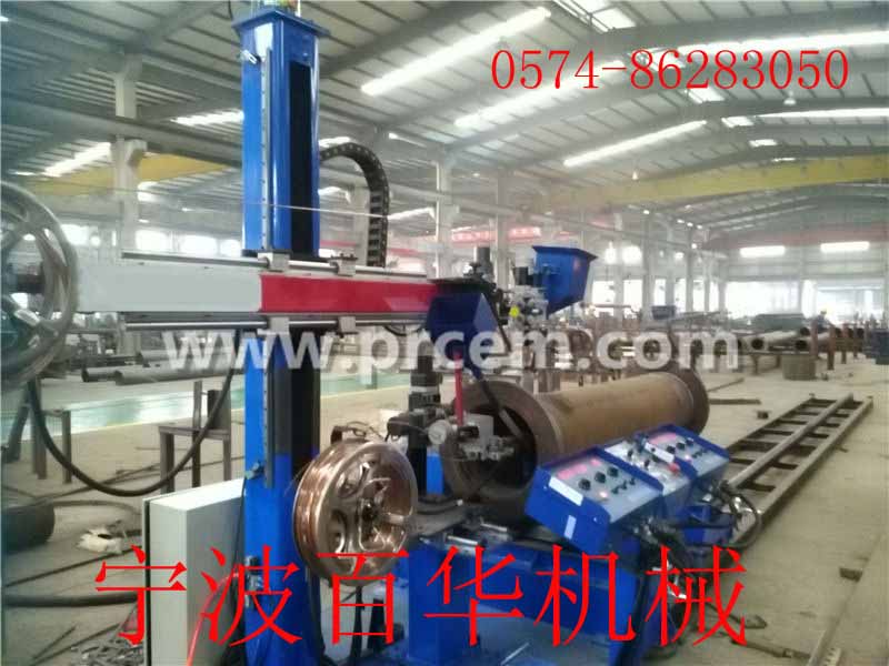 Straight pipe flange submerged arc two point welding factory