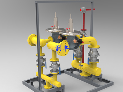 Flow chart and allocation of RF gas regulator